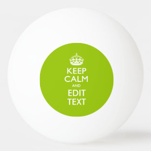 Android Green Style houdt kalm en Jouw tekst Pingpongballen