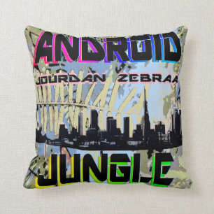 Android Jungle Famous MixTape Kussen 16"x16