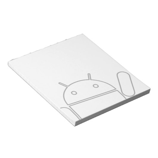 Android-Notitieblok met golving Notitieblok (Schuin)