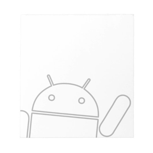 Android-Notitieblok met golving Notitieblok (Voorkant)