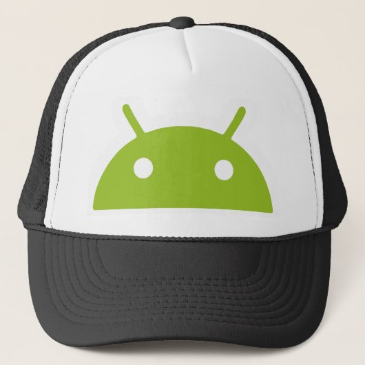 Android Peeking Trucker Hat Pet (Voorkant)