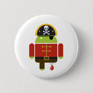 Android Pirate - Andy Ronde Button 5,7 Cm