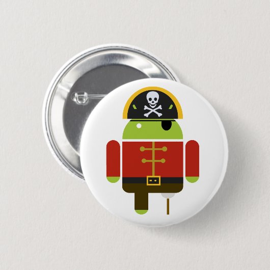 Android Pirate Button (Voorkant /achterkant)