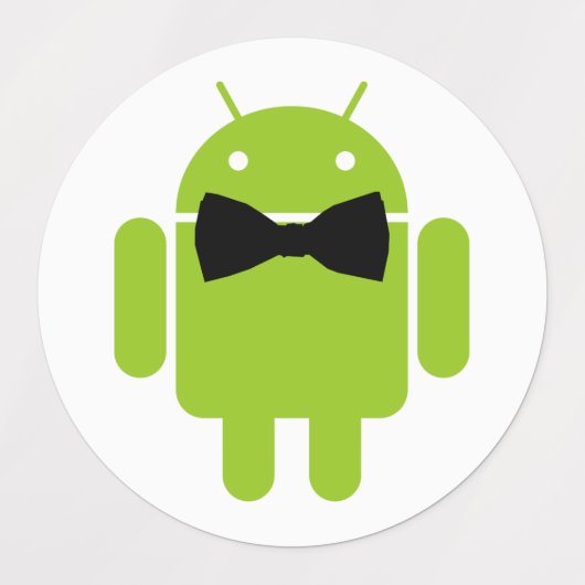 Android Robot Bow Stropdas Formal Labels (Design 2)