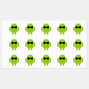Android Robot Bow Stropdas Formal Labels