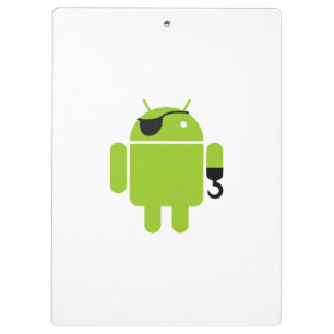 Android Robot Icon als piraat Klembord