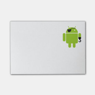 Android Robot Icon als piraat Post-it® Notes