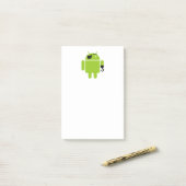 Android Robot Icon als piraat Post-it® Notes (Op bureau)