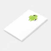 Android Robot Icon als piraat Post-it® Notes (Schuin)