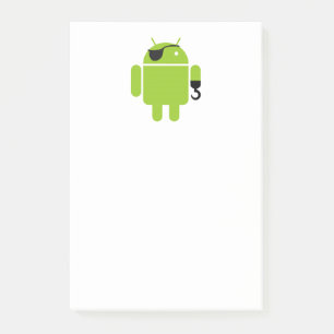 Android Robot Icon als piraat Post-it® Notes