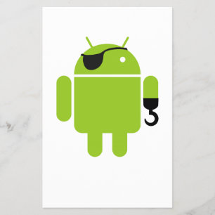 Android Robot Machtige Piraat Flyer