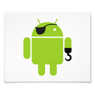 Android Robot Mighty Pirate Foto Afdruk