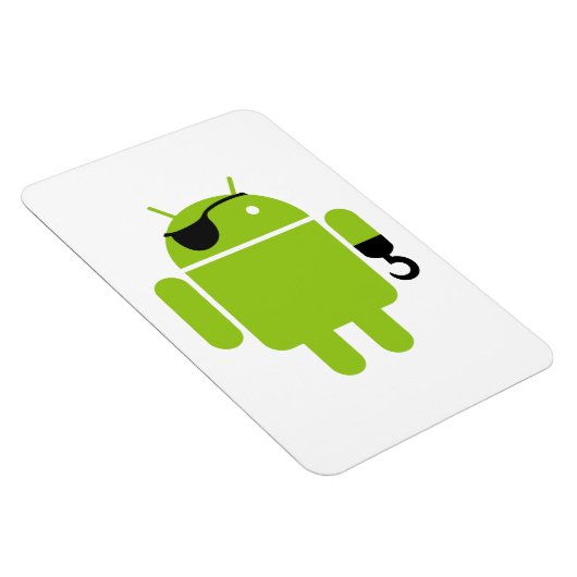 Android Robot Mighty Pirate Magneet (Rechterzijde)