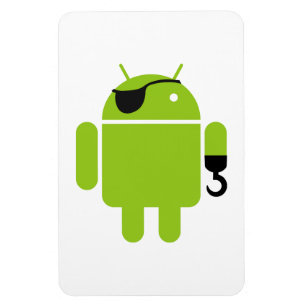 Android Robot Mighty Pirate Magneet