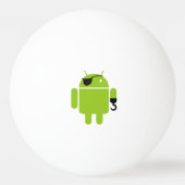 Android Robot Mighty Pirate Pingpongballen (Voorkant)