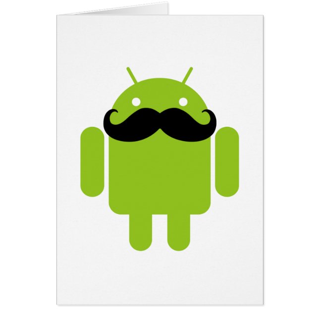 Android Robot Mustache (Voorkant)