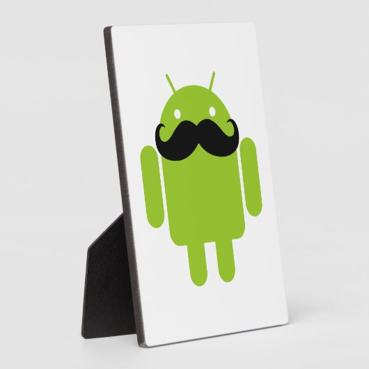 Android Robot Mustache Fotoplaat (Zijkant)