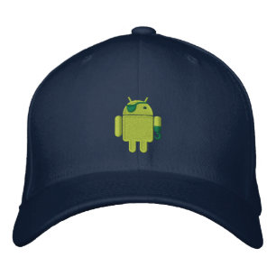 Android Robot Pirate Embroidery Pet
