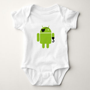 Android Robot Pirate Style Romper
