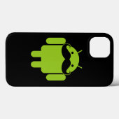 Android Robot Snorhaar op Zwart Case-Mate iPhone Case (Achterkant (horizontaal))