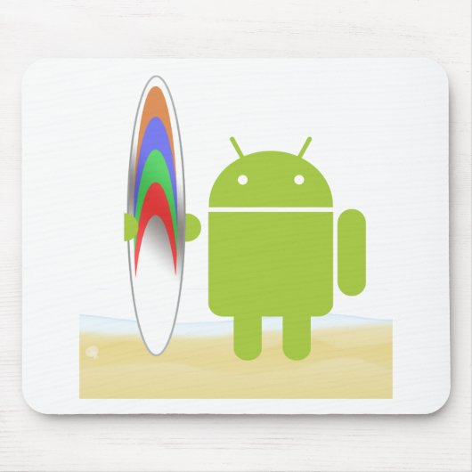 Android Surfer Muismat (Voorkant)