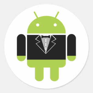 Android Tux Ronde Sticker
