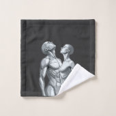 Android Union: Cyborg Couple Futuristic Bath Towel (Gant de toilette)