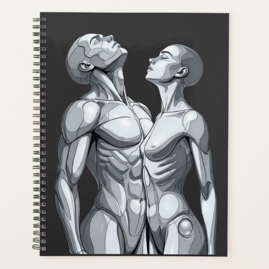 Android Union: Cyborg Couple Futuristic Planner (Devant)