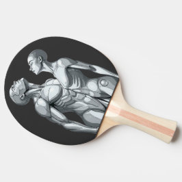 Android Union: Cyborg Couple Futuristic Planner Tafeltennisbatje