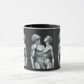 Android Union: Cyborg Couple Two-Tone Coffee Mug Mok (Midden)