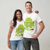 Android-versies T-shirt (Unisex)