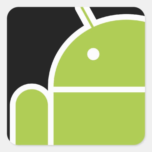 Android Vierkante Sticker (Voorkant)