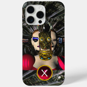 ANDROID XENIA SPACESHIP PILOT, Gem Monogram Sci Fi iPhone 15 Pro Max Hoesje