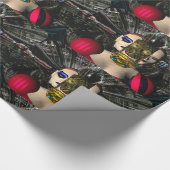 ANDROID XENIA SPACESHIP PILOT Science Fiction Cadeaupapier (Hoek)