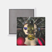 ANDROID XENIA SPACESHIP PILOT, Science Fiction Magneet (Voorkant / Achterkant)