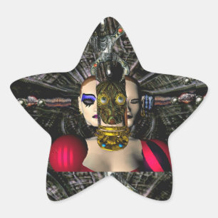 ANDROID XENIA SPACESHIP PILOT, Science Fiction Ster Sticker
