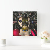 ANDROID XENIA SPACESHIP PILOT Science Fiction Vierkante Klok (Huis)