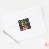 ANDROID XENIA SPACESHIP PILOT, Science Fiction Vierkante Sticker (Envelop)