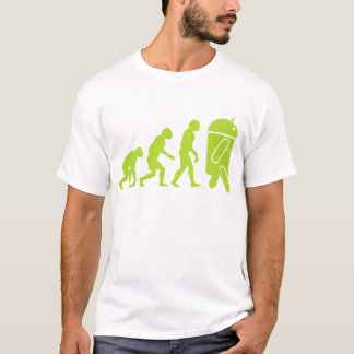 Androïde evolutie t-shirt