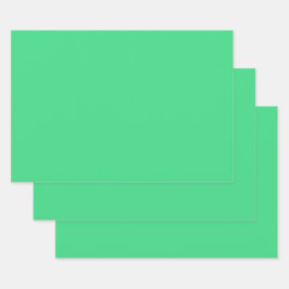 Androïde groen (vaste kleur) inpakpapier vel