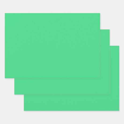 Androïde groen (vaste kleur) inpakpapier vel (Set)