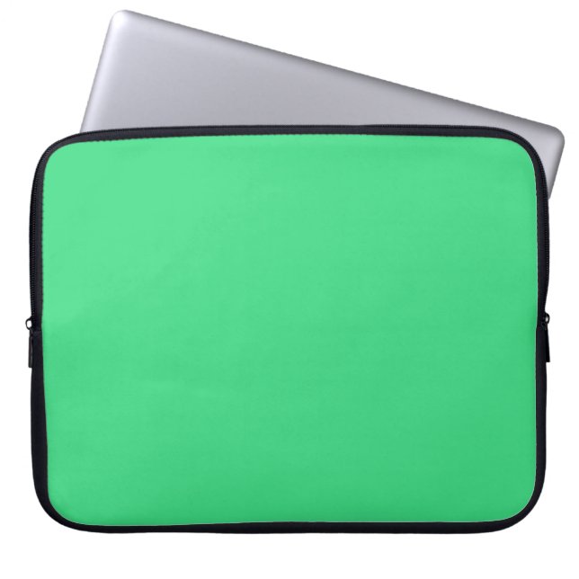 Androïde groen (vaste kleur) laptop sleeve (Voorkant)