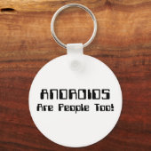 ANDROIDEN zijn ook mensen! Sleutelhanger (Voorkant)
