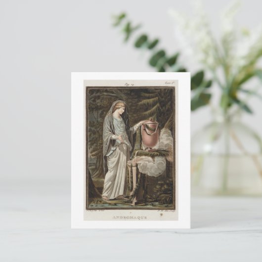 Andromache, kostuum voor "Andromache" van Jean Rac Briefkaart (Staand voorkant)