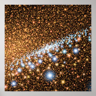 Andromeda Black Hole Blue Stars - Artiest Concept Poster