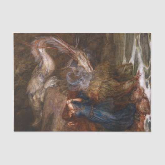 Andromeda door Arthur Rackham Tissuepapier (Voorkant)