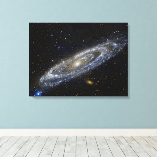 Andromeda Galaxy Canvas Afdruk (Insitu (Houten vloer))