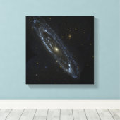 Andromeda Galaxy Canvas Afdruk (Insitu (Houten vloer))