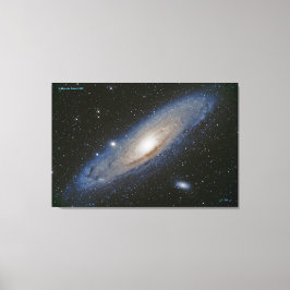 Andromeda Galaxy (M31) - onderscheiden Canvas Afdruk