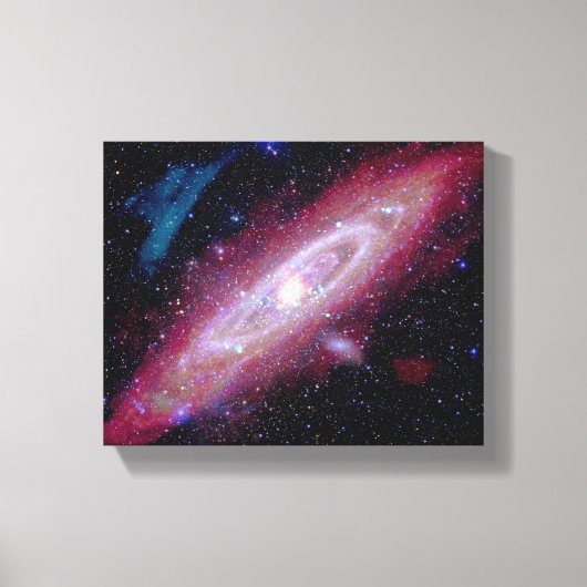 Andromeda Galaxy Messier 31 Composite Image Canvas Afdruk (Voorkant)
